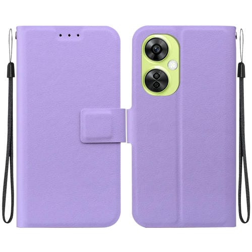 Funda de Cuero con Hebilla Magnética Ultrafina para OnePlus Nord Ce 3 Lite y Nord N30 (Morado)