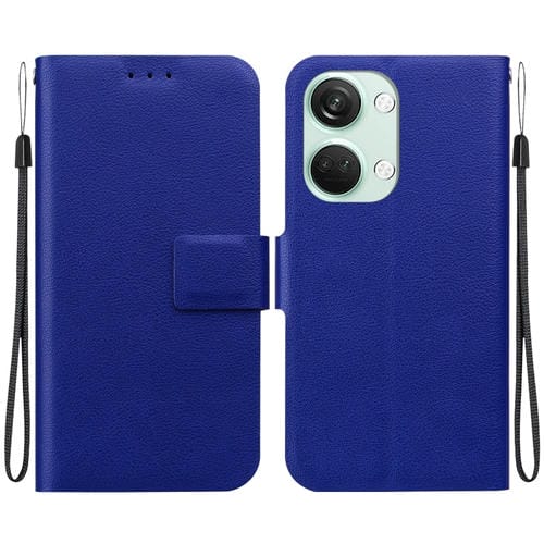 Funda de Cuero con Hebilla Magnética Ultrafina para OnePlus Nord 3 y Ace 2V (Azul)