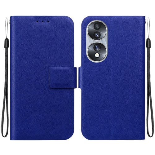 Funda de Cuero Ultrafina con Hebilla Magnética para Honor 70 (Azul)