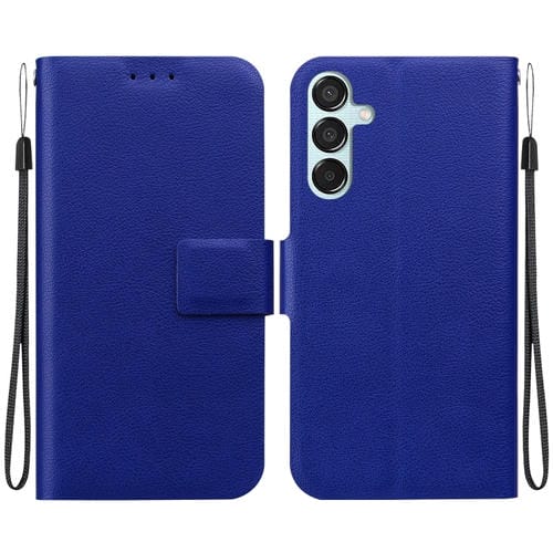 Funda Cuero Ultrafina Samsung Galaxy M15/F15 Hebilla Magnética (Azul)
