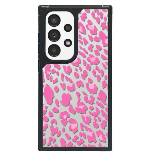Funda para Teléfono Samsung Galaxy A13/A04S Diseño Artístico Cobertura Total (Leopardo Negro y Rosa C)