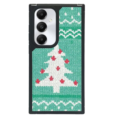 Funda para Teléfono Samsung Galaxy A25 5G Diseño Arte Creativo Cobertura Total (Árbol de Navidad Tejido)