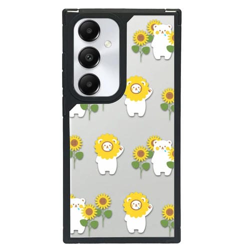Funda para Teléfono Samsung Galaxy A34 Diseño Artístico Creativo Cobertura Total (Oso Girasol)