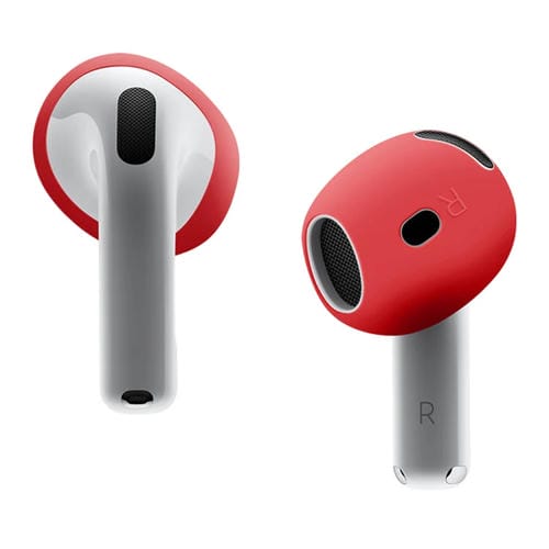 Funda Protectora Silicona Suave Auriculares AirPods 4 (Roja)