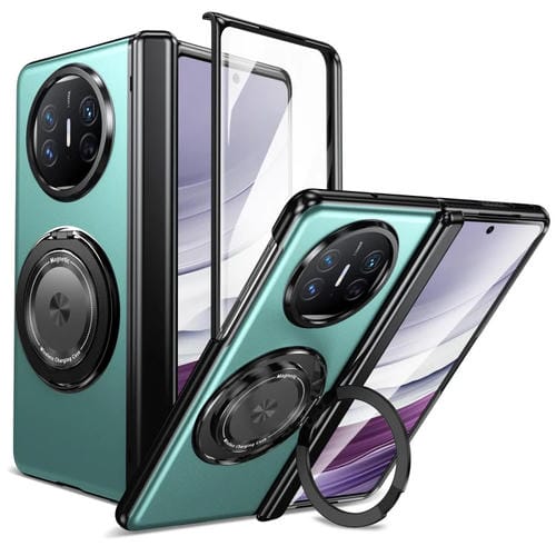 Estuche para Teléfono Huawei Mate X5 con Soporte de Anillo Giratorio y Plegable (Azul Real)