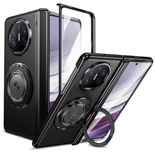 Funda para Teléfono Huawei Mate X5 con Anillo Giratorio y Plegable (Negro)