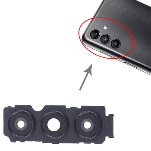 Copertura della lente della fotocamera posteriore Samsung Galaxy A04s SM-A047F (10 pezzi) (Nera)