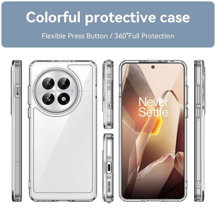 Funda Híbrida Acrílico y TPU para OnePlus 13 Serie Colorida (Transparente)