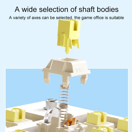 Teclado Mecánico Aula F75 80 Teclas con Cable, 2,4G y Bluetooth, RGB Personalizado (Azul Marino)