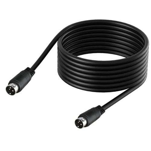 Cable Adaptador de Señal de Alimentación de Audio 3 Pines Macho a Din Central 1,5 M (Negro)