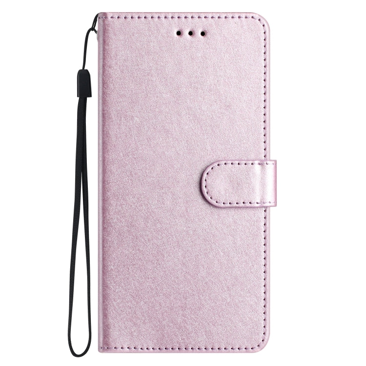 Funda de Cuero con Tapa Horizontal y Textura de Seda para OnePlus 13 (Rosa)