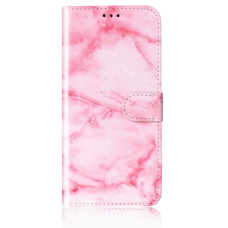 Funda de Cuero para OnePlus 13 con Patrón Mármol y Dibujo de Colores (Mármol Rosa)