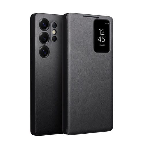 Funda magnética de cuero genuino QIALINO para Samsung Galaxy S25 5G (negra)