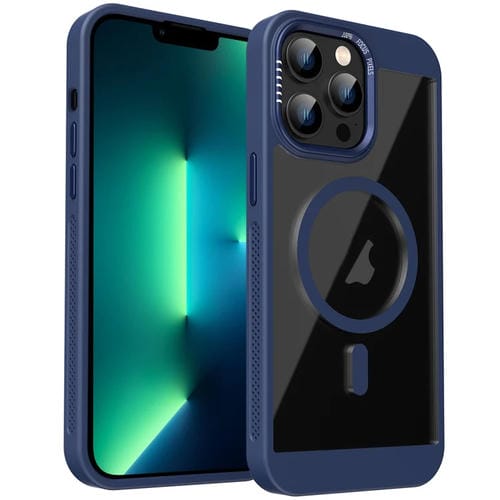 Funda para Teléfono Honeycomb Magsafe para iPhone 13 Pro (Azul Real)