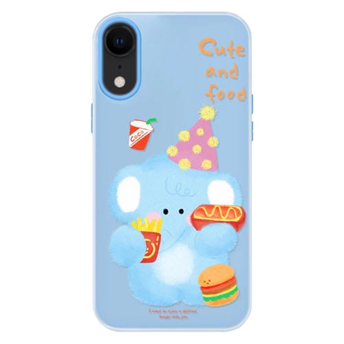 Funda híbrida TPU y Policarbonato iPhone Xr Tacto Sedoso (Azul)