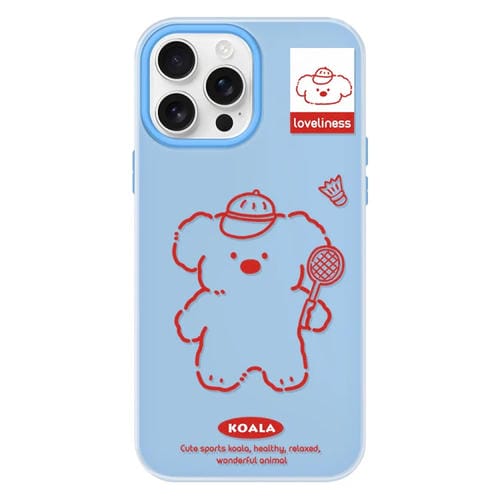 Funda híbrida TPU Policarbonato iPhone 16 Pro Max (Azul Koala)