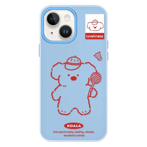 Funda híbrida TPU y Policarbonato iPhone 15 Plus protección táctil (Azul Koala)