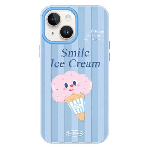 Funda híbrida TPU y PC iPhone 14 Plus Tacto Sedoso y Gelatinoso (Azul)