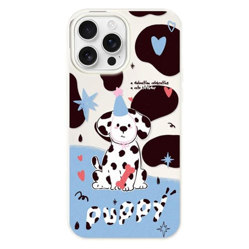 Funda Híbrida TPU Policarbonato iPhone 11 Pro Max Cachorro con Manchas Blancas