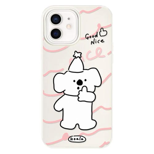 Funda híbrida TPU y PC iPhone 11 Tacto Sedoso (Como Koala White)