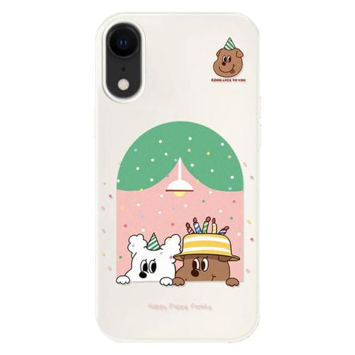 Funda híbrida TPU Policarbonato iPhone Xr Tacto sedoso (Beige)