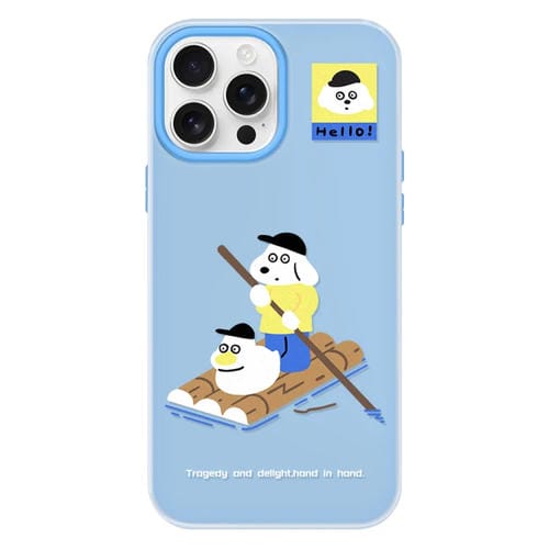 Funda híbrida TPU Policarbonato iPhone 13 Pro Max protección táctil (Azul Marino)