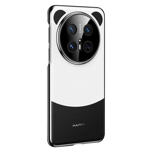 Funda de Cuero Huawei Mate 70 Pro Panda 2 para Teléfono (Negro y Blanco)