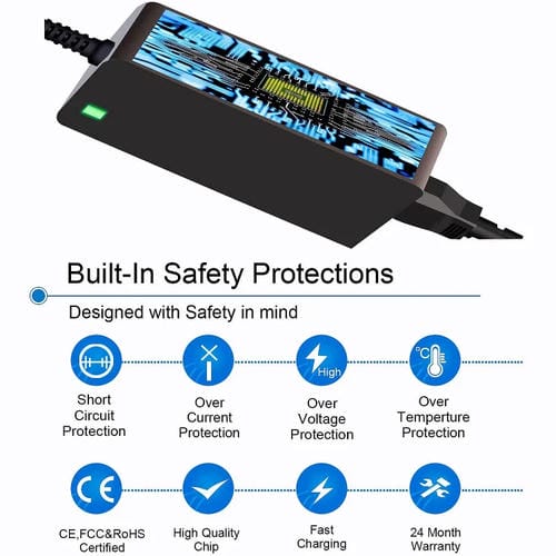 Adaptador de Corriente para Portátil MSI 5.5 x 2.5 mm 19,5 V 11,8 A 230 W Enchufe de EE. UU.