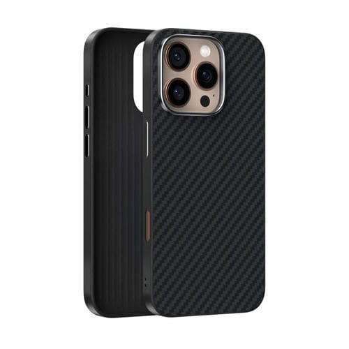 Funda para Teléfono Abeel C Carbon Fiber Series 6D Micro Relief Magsafe para iPhone 13 Pro Max (Negra)