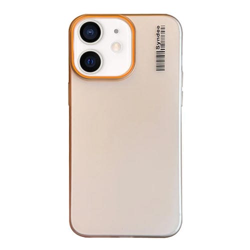 Funda para TelĂ©fono PC TranslĂșcida Tacto Piel Arena Suave iPhone 12 Mini (Dorado del Desierto)