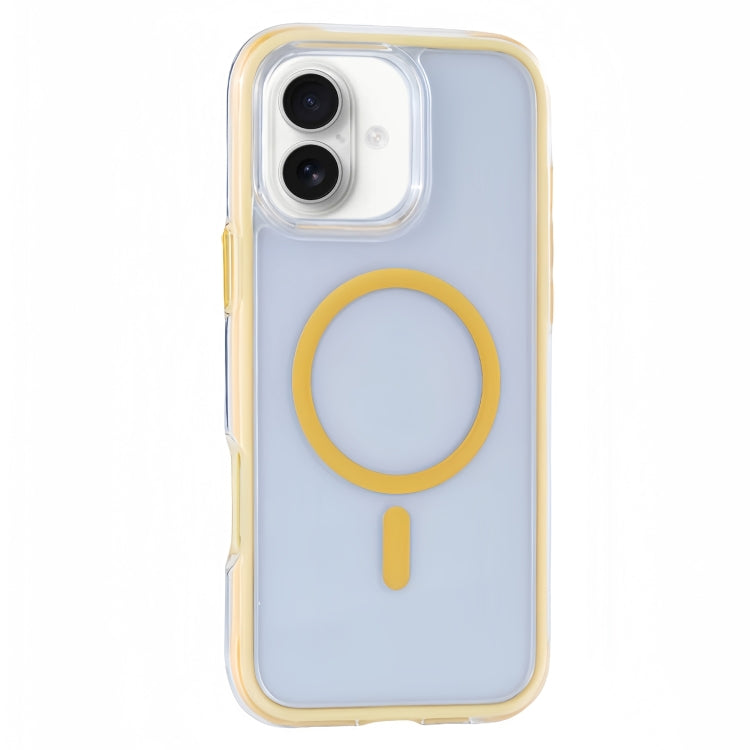 Funda para Teléfono con Imán Magsafe Transparente iPhone 16 Serie Y2 (Amarilla)