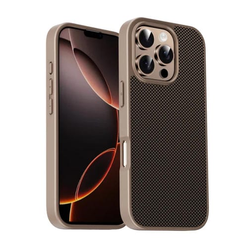 Funda para iPhone 16 Pro Max TPU + PC Serie Pita (Dorada)