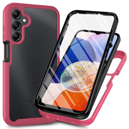 Funda para Teléfono Samsung Galaxy A25 5G Starry Sky Solid Color PC + TPU con Película Pet (Rosa)