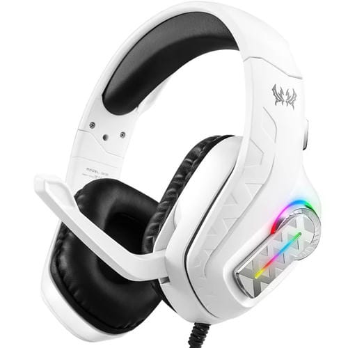 Auriculares Estéreo Para Juegos Kotion Each G4100 Con Micrófono Y Diadema (Blanco Y Negro) Longitud 2,1 M