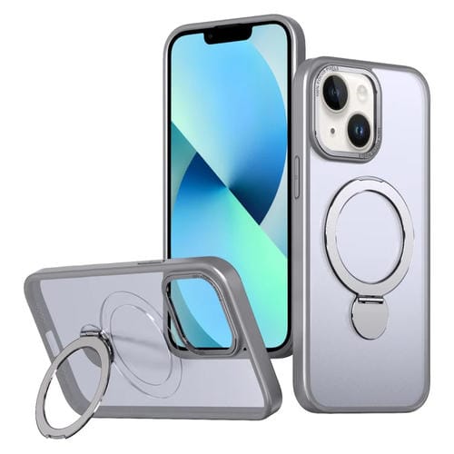 Funda para Teléfono Wing Series Gen2 con Soporte de Anillo Metal Magsafe para iPhone 13 (Gris Titanio)