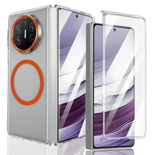 Funda para Teléfono Huawei Mate X5 Lce Folding Series con PC Transparente Integrada Magsafe (Naranja)