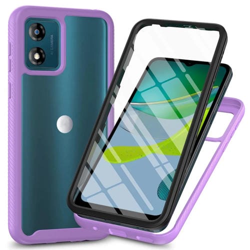 Funda para Motorola Moto E13 Starry Sky PC + TPU con PelĂcula Pet (Morado)