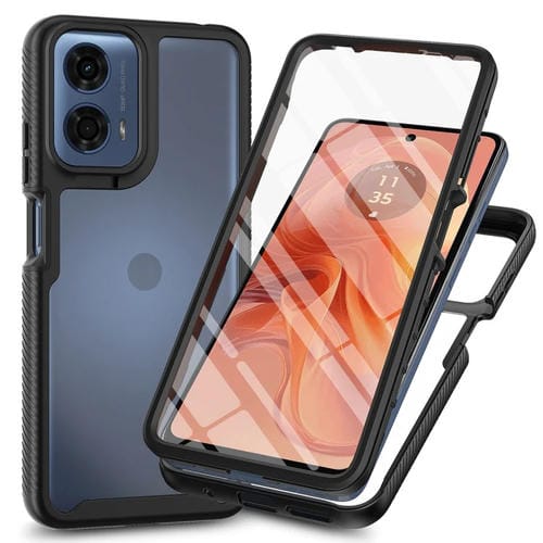 Funda para TelĂ©fono PC + TPU con PelĂcula Pet para Motorola Moto G35 Starry Sky (Negra)