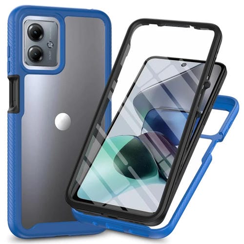 Funda para Motorola Moto G54 Starry Sky PC + TPU con PelĂcula Pet (Azul Real)