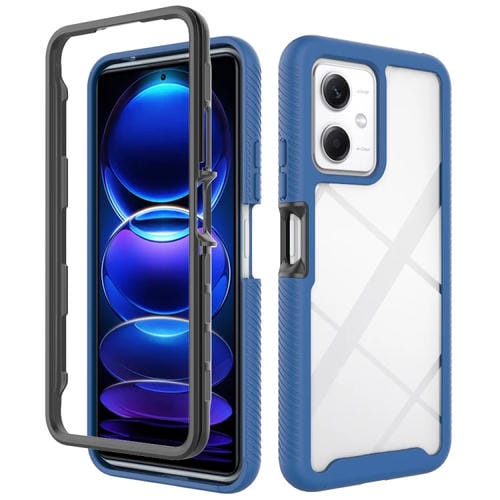 Funda de TPU Transparente a Prueba de Golpes para Redmi Note 12 5G Starry Sky de Color Sólido (Azul Oscuro)