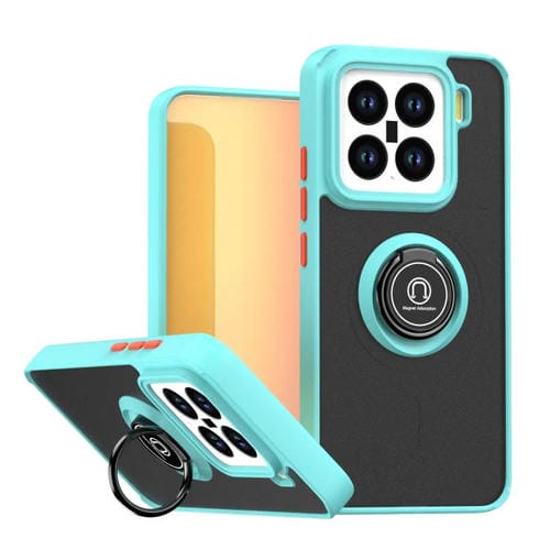 Funda de TPU + PC con anillo para Xiaomi 15 Q Shadow 1 Series (azul cielo)