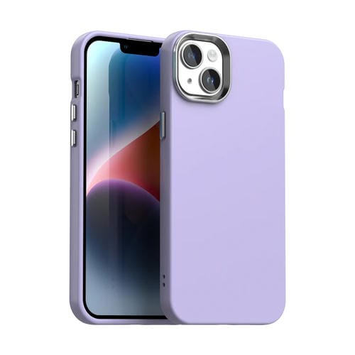 Funda para Teléfono iPhone 14 Serie Colorida a Prueba de Golpes (Morado)