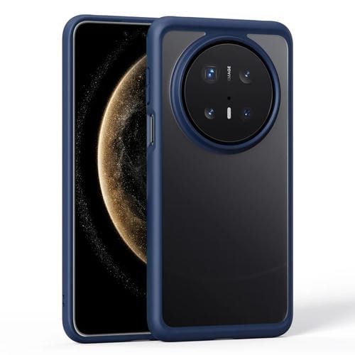 Funda Híbrida TPU y Policarbonato para Huawei Mate 70 Pro/70 Pro+ con Tacto de Piel (Azul)