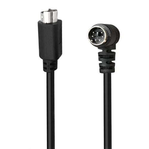 Cable de Extensión Mini Din 6 Pines 0,5 m Codo Macho a Recto Macho