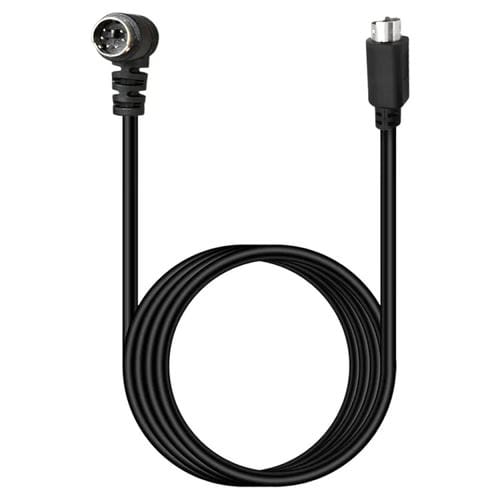 Cable de Extensión Mini Din 6 Pines 0,5 m Codo Macho a Recto Macho