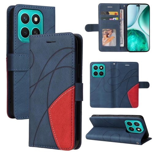 Funda de Cuero con Tapa para Honor X8C 4G (Azul) Dos Colores