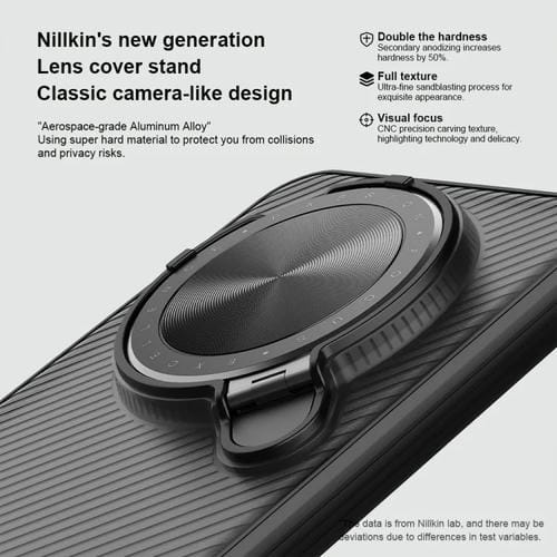 Funda PC Translúcida Nillkin Camshield Prop para Huawei Mate 70 (Negra)