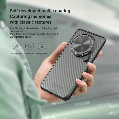 Funda PC Translúcida Nillkin Camshield Prop para Huawei Mate 70 Pro / 70 Pro+ (Negra)