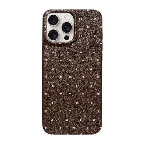Funda de Silicona Dopamine para iPhone 13 Pro con Lunares (Marrón)