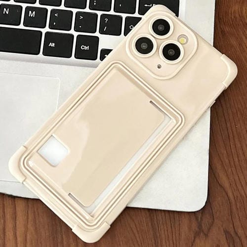 Funda TPU con Ranura para Tarjeta Lateral iPhone 11 Pro Max (Blanca)